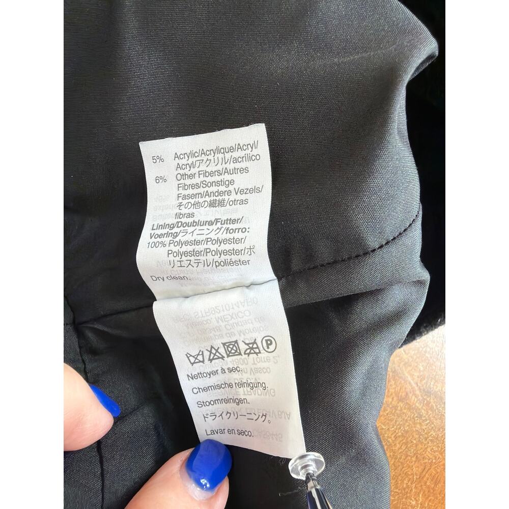 J.Crew Mercantile Black Lined Wool Blend Pencil Skirt Back Zip Size 8 - Picture 8 of 10